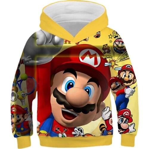 2 To 14 Years Kids Hoodies Cartoon Printed Hoodie Sweatshirts Boys Girls Super Smash Bros Sweatshirt casual Children clothes