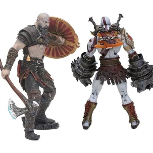 NECA God of War Kratos God of War 4 Game Figure Statue Toy for Children Brinquedos Figurals