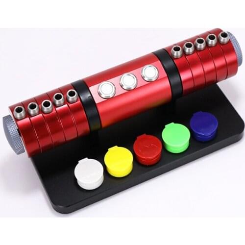 NO. 7011 High Quality 5 Cup Dip Oiler Stand with Oilers and Screwdrivers for Watch Repair