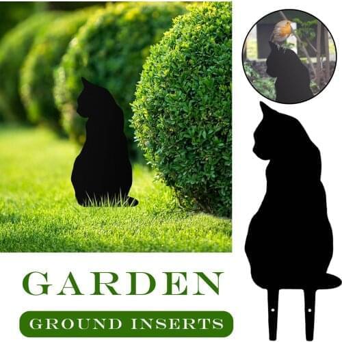 Garden Sculpture Ornament Peeping Black Cat Home Decoration Hanging Fence Greenhouse Decor Yard Art Gardener Gift New Year Funny