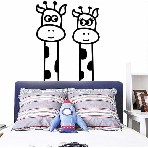 Fun cartoon deer Self Adhesive Vinyl Waterproof Wall Art Decal For Baby Kids Rooms Decor Waterproof Wall Art Decal