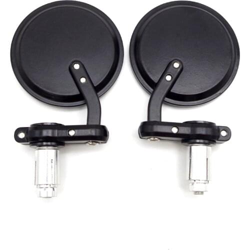 Universal Motorcycle Bar End Mirror Round Motorcycle Rear View Mirror FOR BMW R nine t Z900rs XSR700 XSR900 Ducati Monster 600
