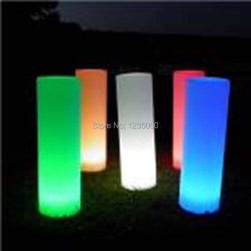 Wonderful LED Tower Pillar small Cylinder Floor lamp outdoor round column lights of outdoor landscape lighting for wedding party