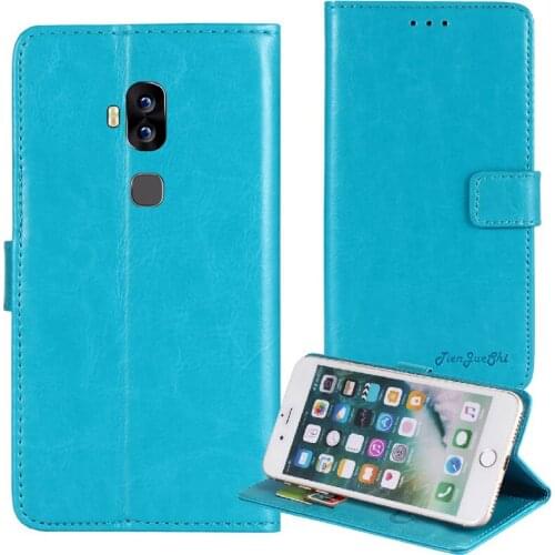 TienJueShi Flip Book Stand Protect Leather Cover Case For Blackview S8 5.7 inch TPU Silicone Shell Wallet Etui Skin