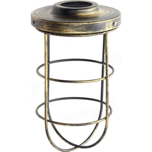 Bulb Cage Guard Iron Vintage Ceiling Pendant Cover Shade Light Bar Lampshade Retro Industrial Lamp Covers