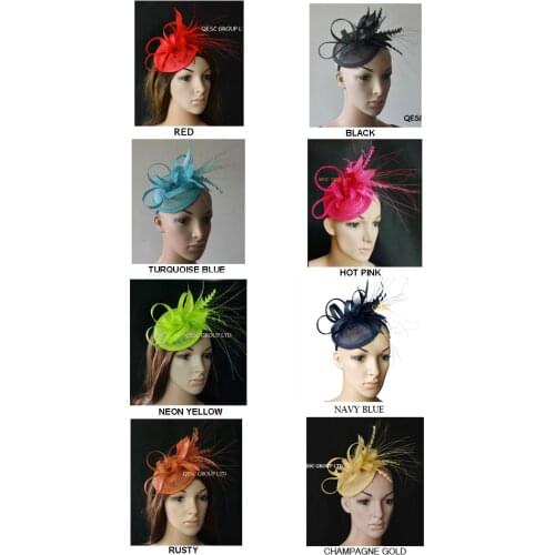 Arrival sinamay feather womens hat bridal fascinator hair accessory for Kentucky derby and wedding party Races.FREE SHIPPING