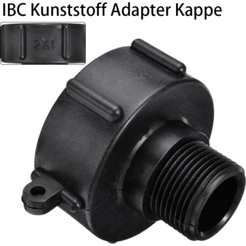 Plastic Thread IBC Water Tank Adapter Garden Fittings Replacement For IBC Containers Drain Connector S60x6x1"