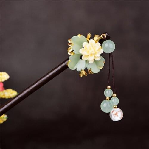 1pcs Retro Hairpin Girls Hair Stick for Cheongsam Hanfu Headdress Tassel Hair Accessories Cosplay Prop Decor Women Girl Gift