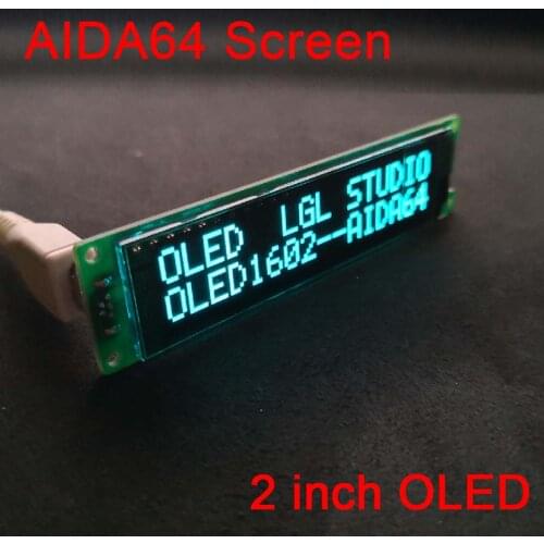 2inch USB OLED AIDA64 Chassis Display Screen AIDA64 Secondary Screen Computer Sub Screen status Information Display digital