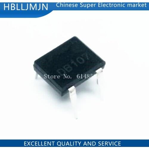 20PCS DB107 dip4 dip 1A 1000V Single Phases Diode Rectifier Bridge