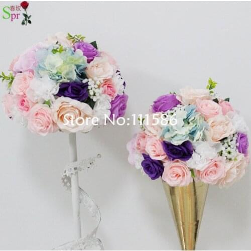 2018 SPR pink with purple wedding table centerpiece flower ball decoration artificial arch party backdrop decorative flore