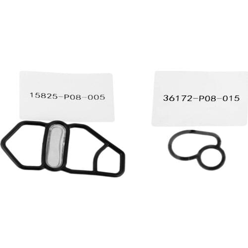 36172-P08-015 15825-P08-005 Upper Lower VTEC Solenoid Gasket Kit Spool Valve Filter Gasket For Honda Civic Del Sol Acura NSX