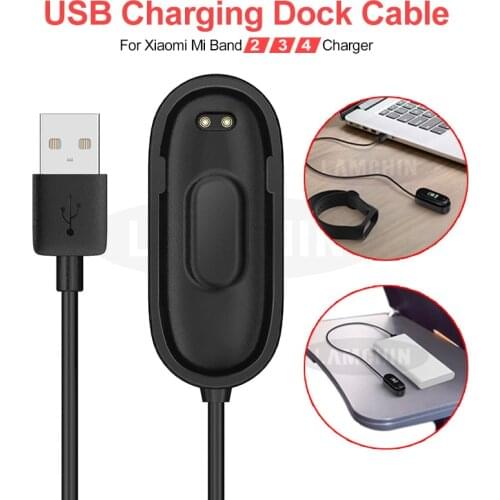 Smart Wristband Accessories For Mi Band 2 3 4 USB Dock Charger Cable Replacement Cord Charger Adapter For Xiaomi Mi Band 2 3 4