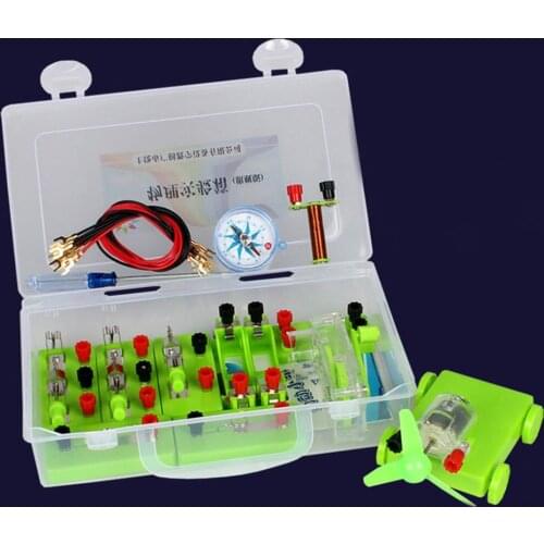 Basic Circuit Electricity Magnetism Learning Kit Physics Aids Kids Education Toy Learn the basic circuit& electromagnetism
