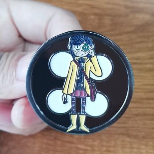 Coraline lapel pin