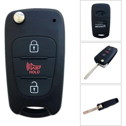 Car Key cover Key Fob For Kia Sportage Soul 2012 2013 3Buttons Keyless
