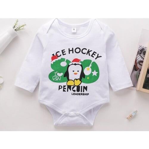 Baby Girl Winter Clothes Cotton Long Sleeve Letter Cartoon Animal Baby Romper Baby Boy Clothes Casual Soft Infant Bodysuit 0-24M