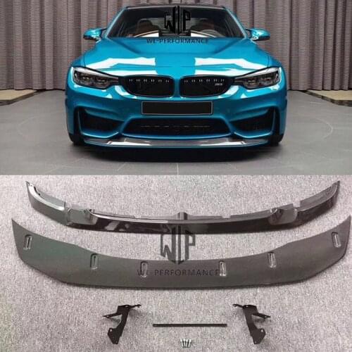 For BMW F80 F82 M3 M4 GTS Style High Quality Carbon Fiber /FRP Unpanited Front Bumper Lip Auto Car Front Splitter Car Styling