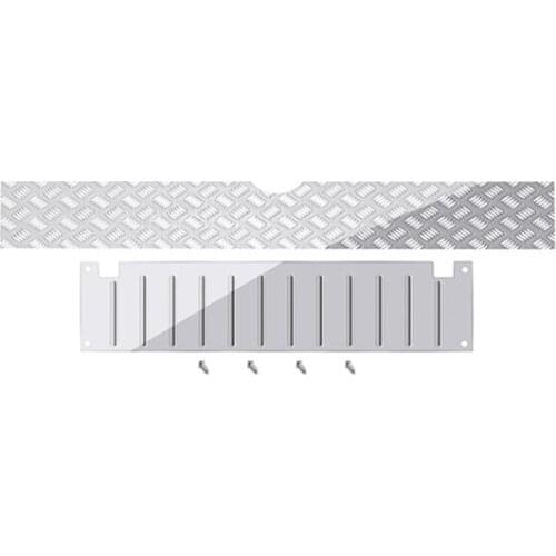 For WPL C14 Metal Rear Trunk Tool Box Decorative Board Anti-Slip Skid Plate 1/16 RC Car Upgrade Parts Accessories