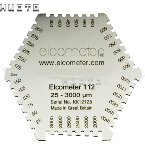 HOT Sale WET FILM COMB aluminum wet diaphragm comb wet film thickness gauge 25-3000um free shippings