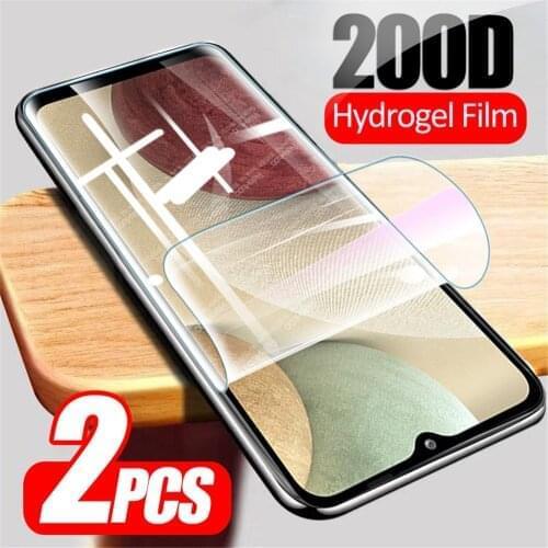 2pcs Full Coverage Hydrogel Soft Film For Samsung Galaxy A12 A42 A51 A71 A21S M31 M31S M51 Screen Protector Not Tempered Glass