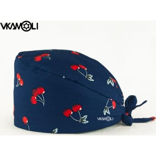Vkamoli Cotton Unisex scrubs work hats beauty salon work caps scrubs caps womens operating room hats