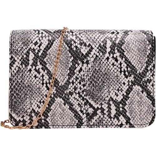 Small Snake Print Shoulder Bag for Women 2020 Flap Messenger Handbags Female PU Leather Chain Crossbody Bags Bolsas Feminina