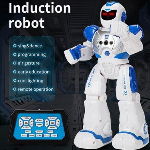 Multi-function USB Charging Intelligent Robot Childrens Intelligent Robot Toy Gift Induction Command Puppet Music Dance Robot