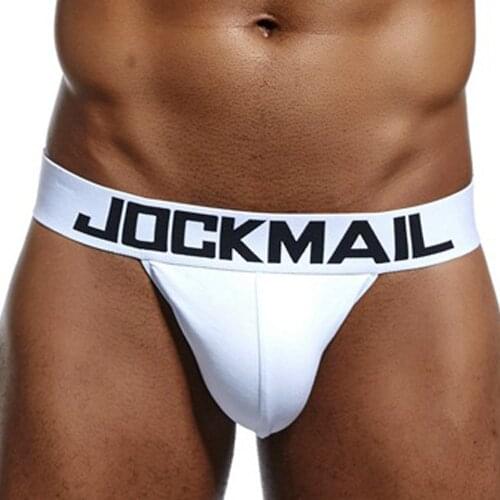 Jockmail Underwear Men Cotton Letters Unterhosen Herren High Quality Calzoncillos Hombre Ropa Interior Sexi Erotica