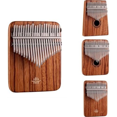 New Hluru Kalimba Gabonese Rosewood Thumb Piano Musical Instrument Mini Kalimba