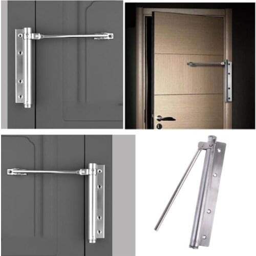 Single Spring Strength Adjustable Stainless Steel Automatic Door Closer for Home 23GB