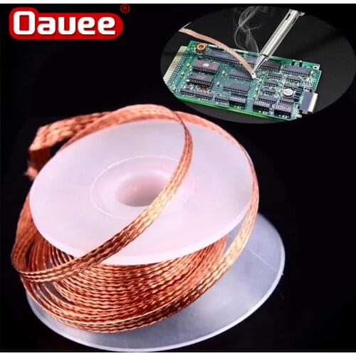 Desoldering Braid Welding Solder 1.5mm 2mm 2.5mm 3mm 3.5mm Width 1.5M Length Remover Wick Wire Lead Cord Flux BGA Repair Tool