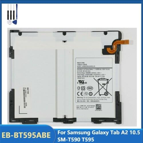 Original Replacement Tablet Battery EB-BT595ABE For Samsung Galaxy Tab A2 10.5 SM-T590 T595 Rechargeable Batteries 7300mAh