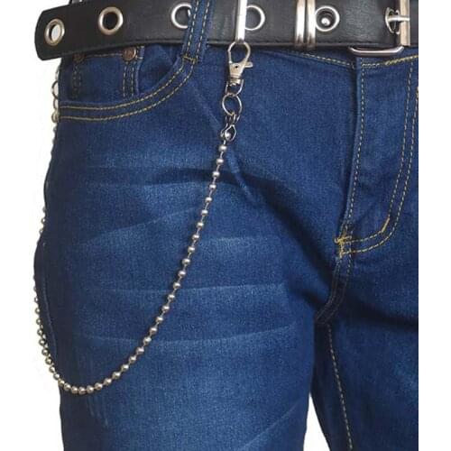 Rock Punk Long Metal Wallet Belt Chain Trousers Hipster Pant Jean Keychain HipHop Keychains Jewelry