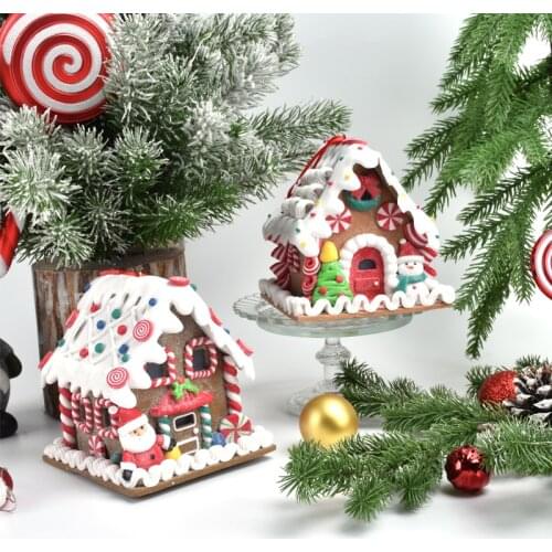 Christmas decorations bread soil candy house ornaments ornaments gingerbread house color cake house gift window decoration