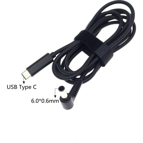 USB C to 6.0*0.6mm / 6.0mmx3.7mm Plug Charger Connector USB Type C Laptop Adapter Cable for Asus Notebook PC 1.5m