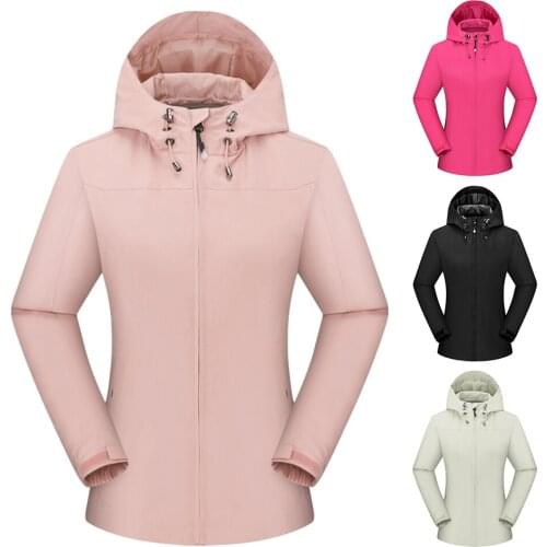 Womens Camping Hiking Windstopper Soft Shell Jackets Ski Fishing Waterproof Windbreaker Spring Winter Warm Jackets Windbreaker
