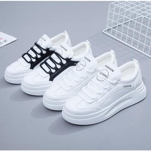 Women Sneakers Fashion Shoes Spring Trend Casual Flats Sneakers Female New Fashion Comfort White Vulcanized Platform Shoes