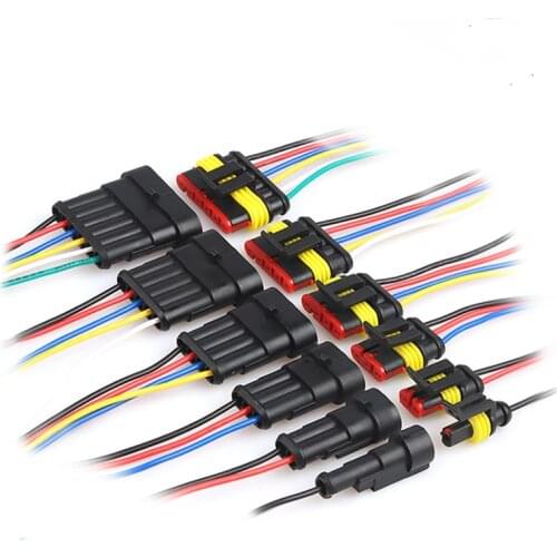 Flame retardancy 1P 2P 3P 4P 5P 6P way Sealed waterproof automotive Wire Connector Plug Car Motorcycle HID auto connector