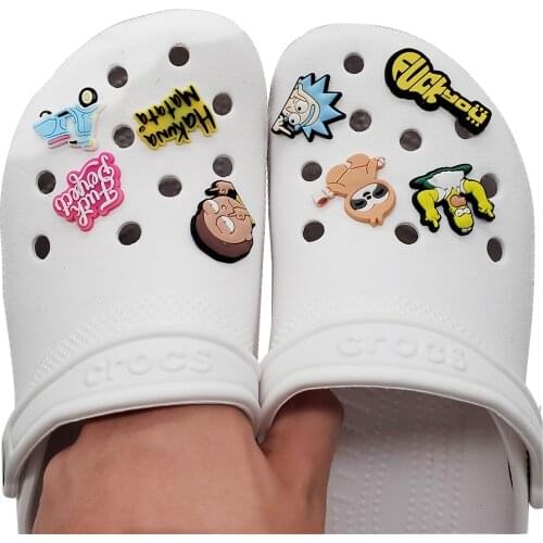 1pc Anime Cartoon Shoe Charms Buckles For Garden Clogs Sandals Shoes Croc JIBZ Funny Accessories Decoration For Kids X-mas Gifts