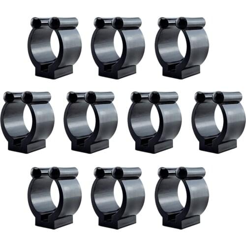 10/1 Pc Portable Fishing Rod Clips Fishing Club Positioning Clamps Holder Wall Mounted Organizer Billiards Pole Rack 17mm/24mm