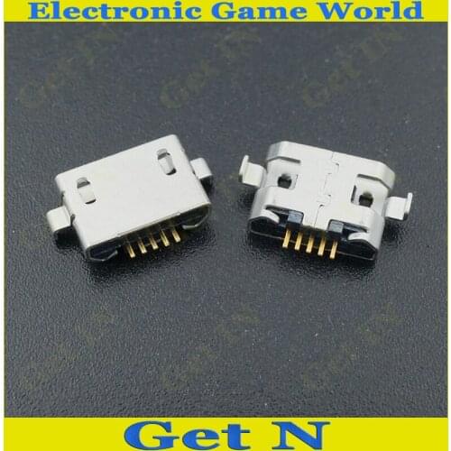 10PCS Micro USB Connector Tail Socket for Mobile Phone 2 Fix Foot