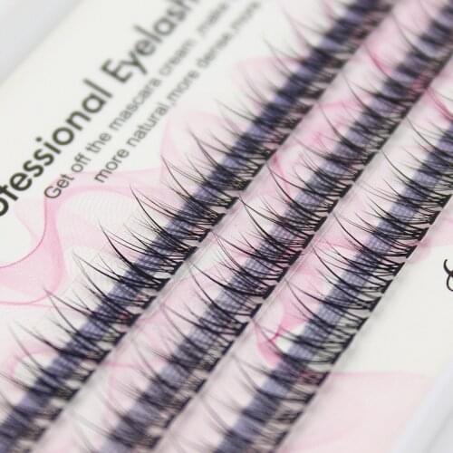 FUNMIX 120 Clusters/box Individual False Eyelashes Fashion Fovetail fly Lashes Extension Makeup Tool