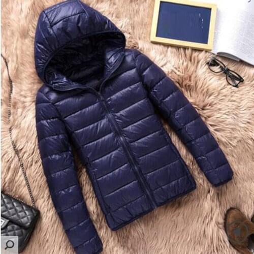 2021 New Women Autumn Winter Coat 90% White Duck Down Jacket Lady Ultralight Duck Down Jacket Female Windproof Parka