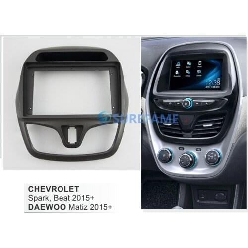 9inch Car Fascia Radio Panel for CHEVROLET Spark, Beat / DAEWOO Matiz 2015+ Facia Dash Kit Adapter Bezel Console Plate Trim