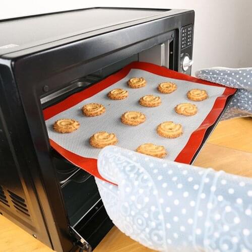 Non-Stick Baking Mat Silicone Pad Baking Sheet Glass Fiber Liners Rolling Dough Mat Cake Baking Tool For Kitchen Cookie Macaron