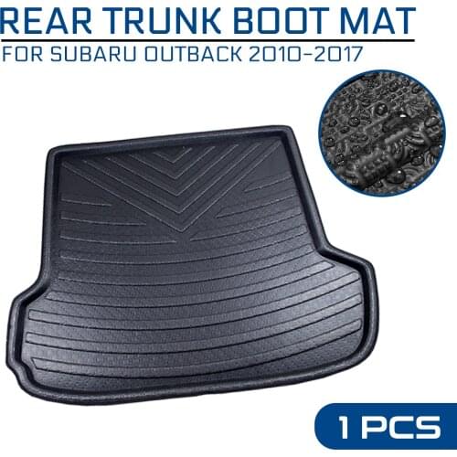 Car Floor Mat Carpet For Subaru Outback 2010 2011 2012 2013 2014-2017 Rear Trunk Anti-mud Cover