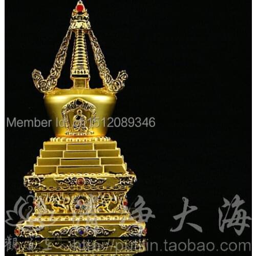 Buddha tower/Buddhist activities / musical instruments / gilded copper / stupa / Pagoda/can install reservoir