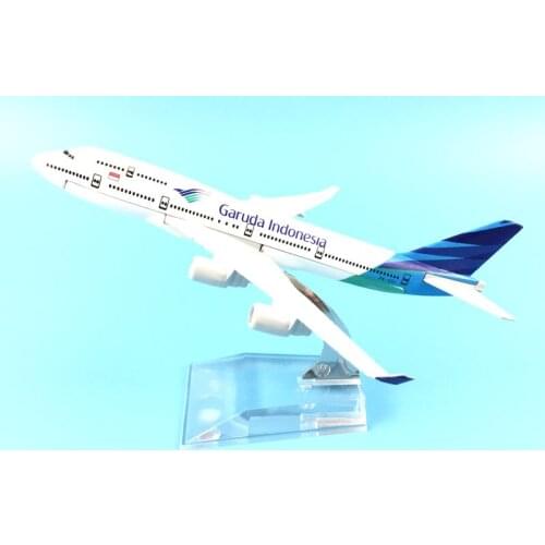 FREE SHIPPING 16CM GARUDA INDONESIAN 747METAL ALLOY MODEL PLANE AIRCRAFT MODEL TOY AIRPLANE BIRTHDAY GIFT