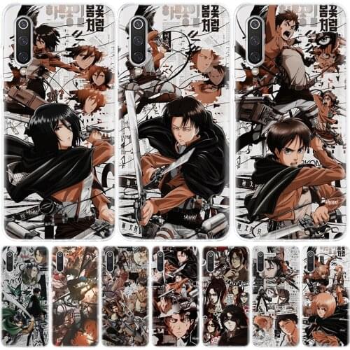 Attack on Titan Hot Anime Phone Case for Xiaomi Redmi Note 10 9S 9 8T 9 8 7 7A 8A 9A 9C 6A 6 S2 K20 S30 Pro Fashion Cover Capa